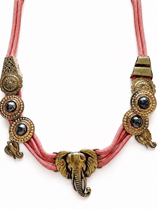 Vintage Accessories - Vintage Elephant Safari Concho Belt – Medium - Large